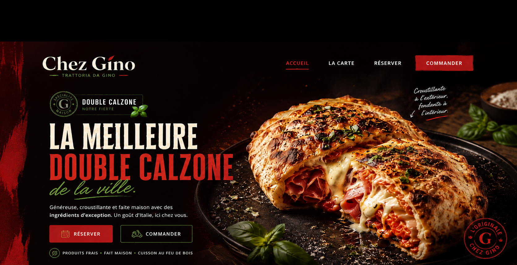 Chez Gino — Site web